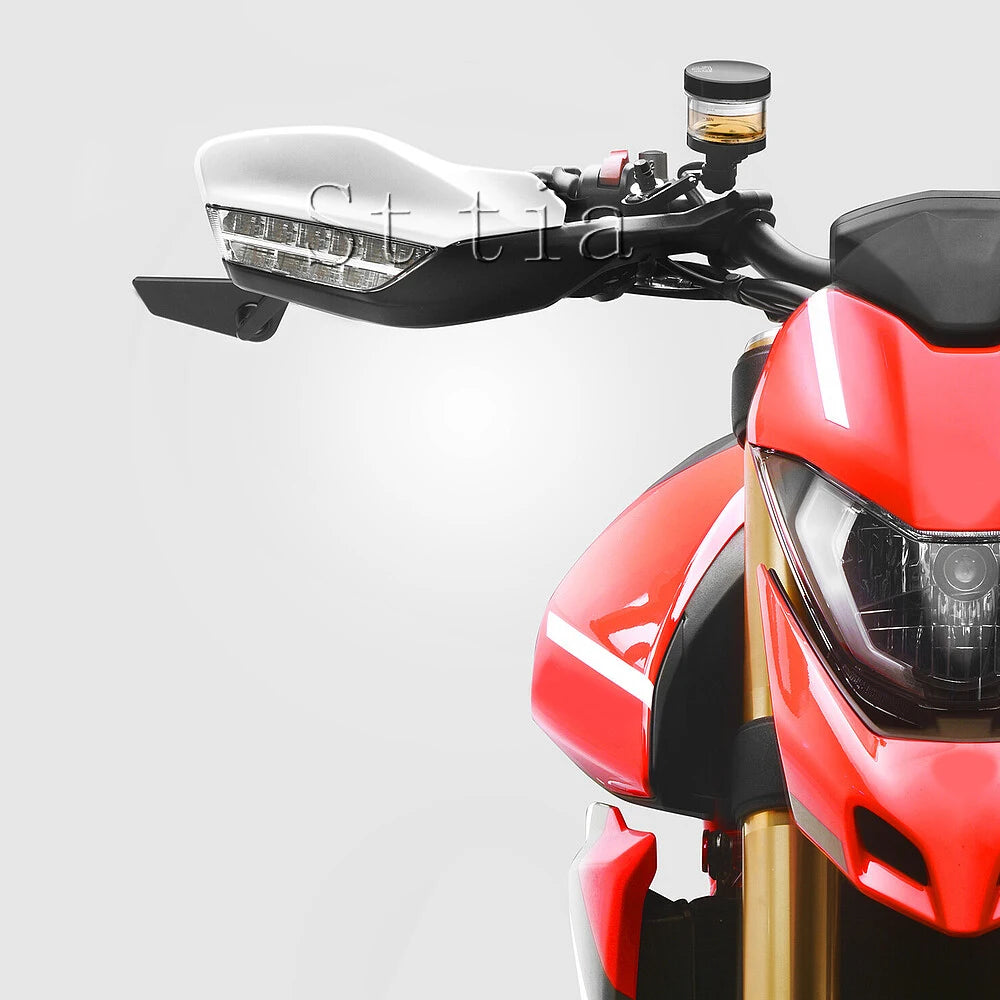 Motorcycle Side Anti-Glare Rearview Mirror HYPERMOTARD 950 SP RVE Handle Bar End Mirrors For Duc - Automotive LED Light