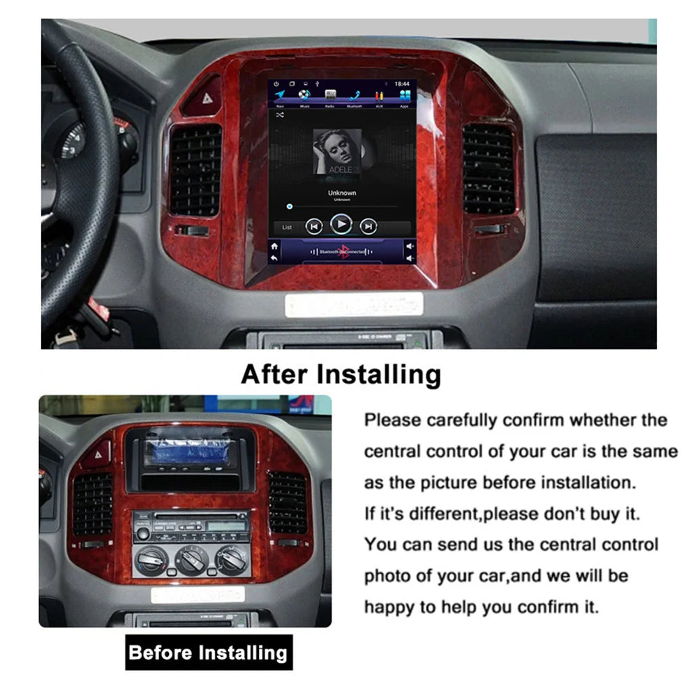 9.7" Android Radio Stereo Player Head Unit 2+32G For Mitsubishi Pajero 1999-2006