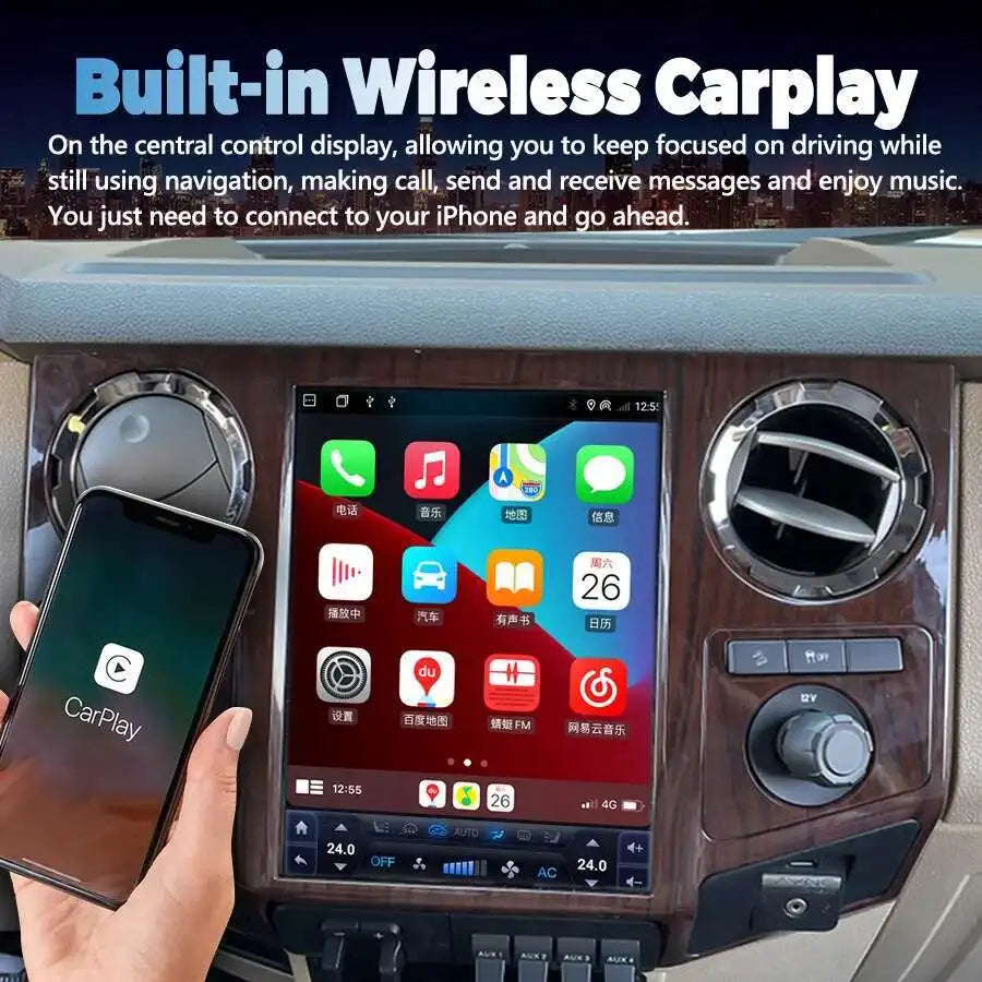 12.1inch Screen Android Car Radio For Ford F250 F350 F450 F650 2009-2014 GPS Carplay Multi | AUTOKITSHOP