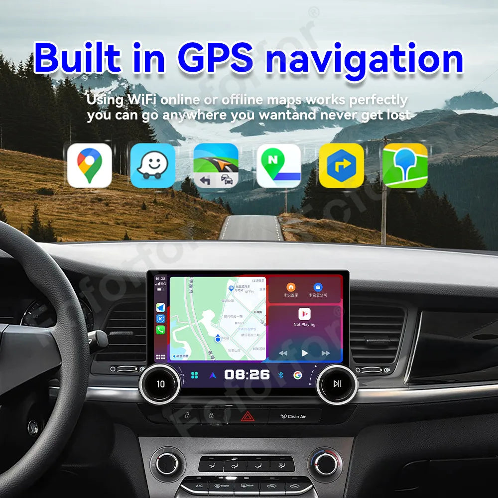 High Performance 11.5 Inch Android 15 Full HD Touch GPS Navi Car Radio Wireless CarPlay He