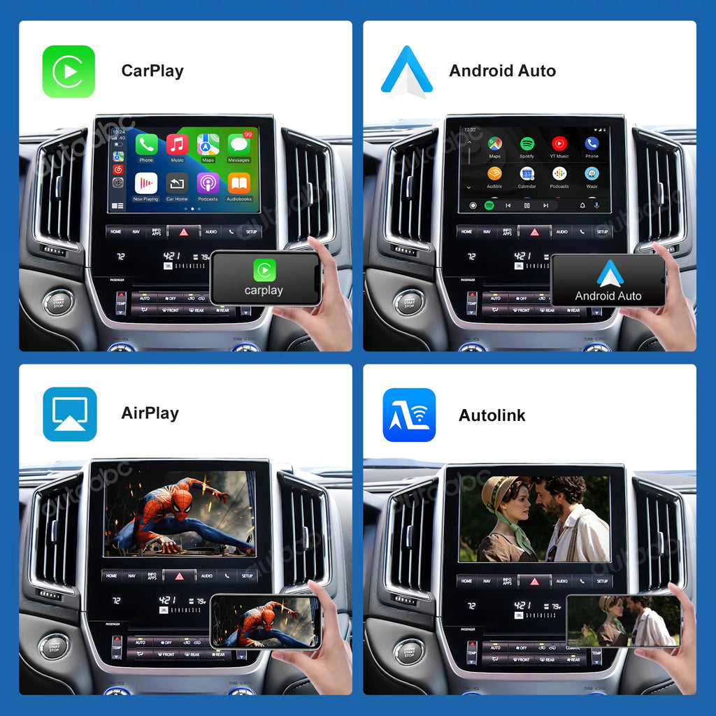 Wireless Apple CarPlay Android Auto Interface For Toyota Land Cruiser 200 LC200 2016-2020  | AUTOKITSHOP