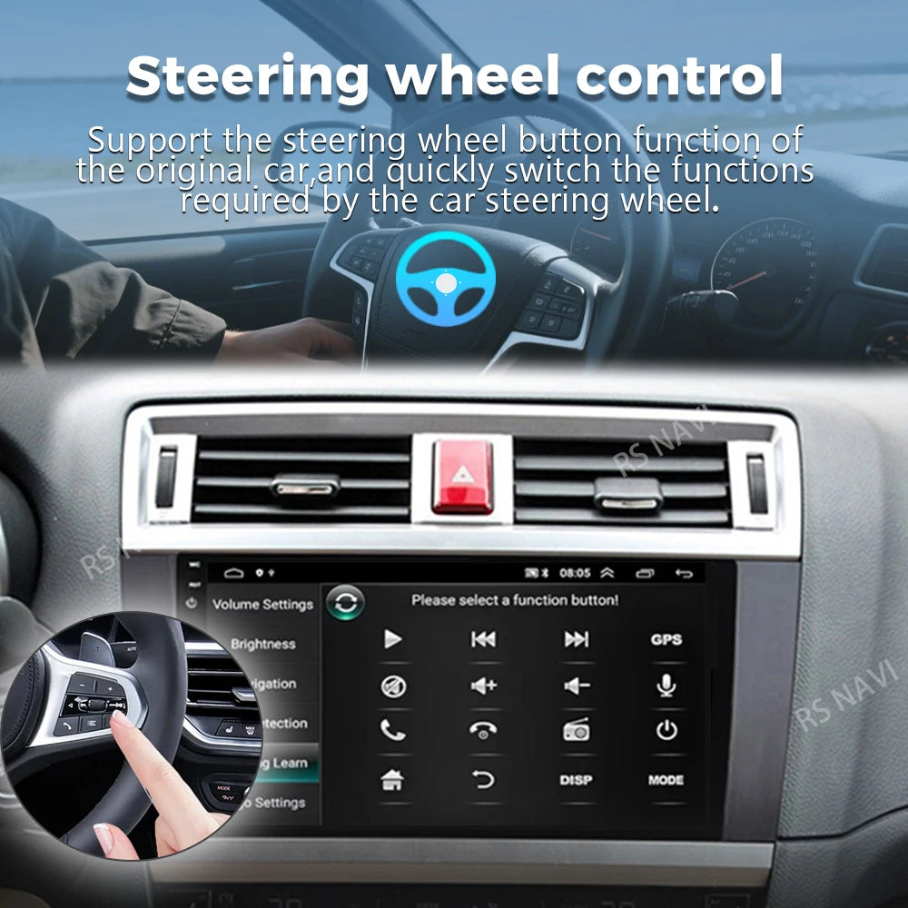 Android 16 For Subaru Outback 5 2014 - 2018 Legacy 6 2014 - 2017 2K QLED Stereo Car Radio