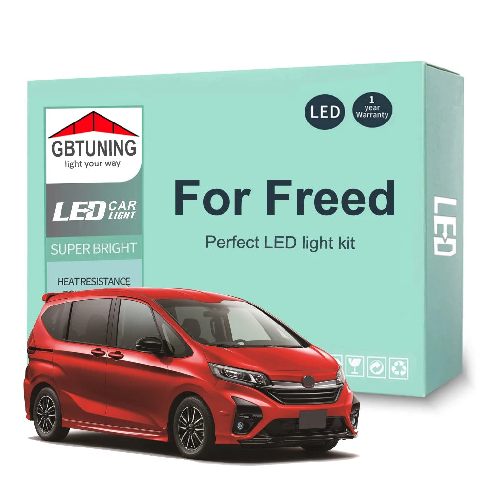 11-Piece LED Interior Light Kit for Honda Freed MPV 2008-2016 - Canbus Dome Map Door Trunk Bulbs | AUTOKITSHOP