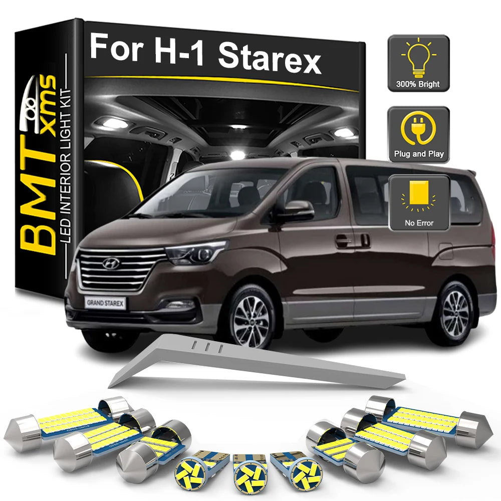 LED Interior Light Kit for Hyundai i800 H-1 Starex Grand Starex 2007-2017 - Canbus Dome Map Door Trunk Bulbs | AUTOKI...