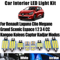 LED Interior Light Kit for Renault Laguna Clio Megane Grand Scenic Espace 1 2 3 4 CC Kangoo Koleos Captur Kadjar Modu...