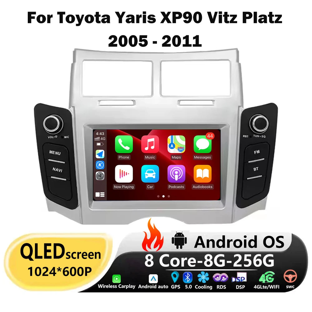 6.2'' Car Radio Multimedia Player GPS Navigation Tools For Toyota Yaris XP90 Vitz Platz 20