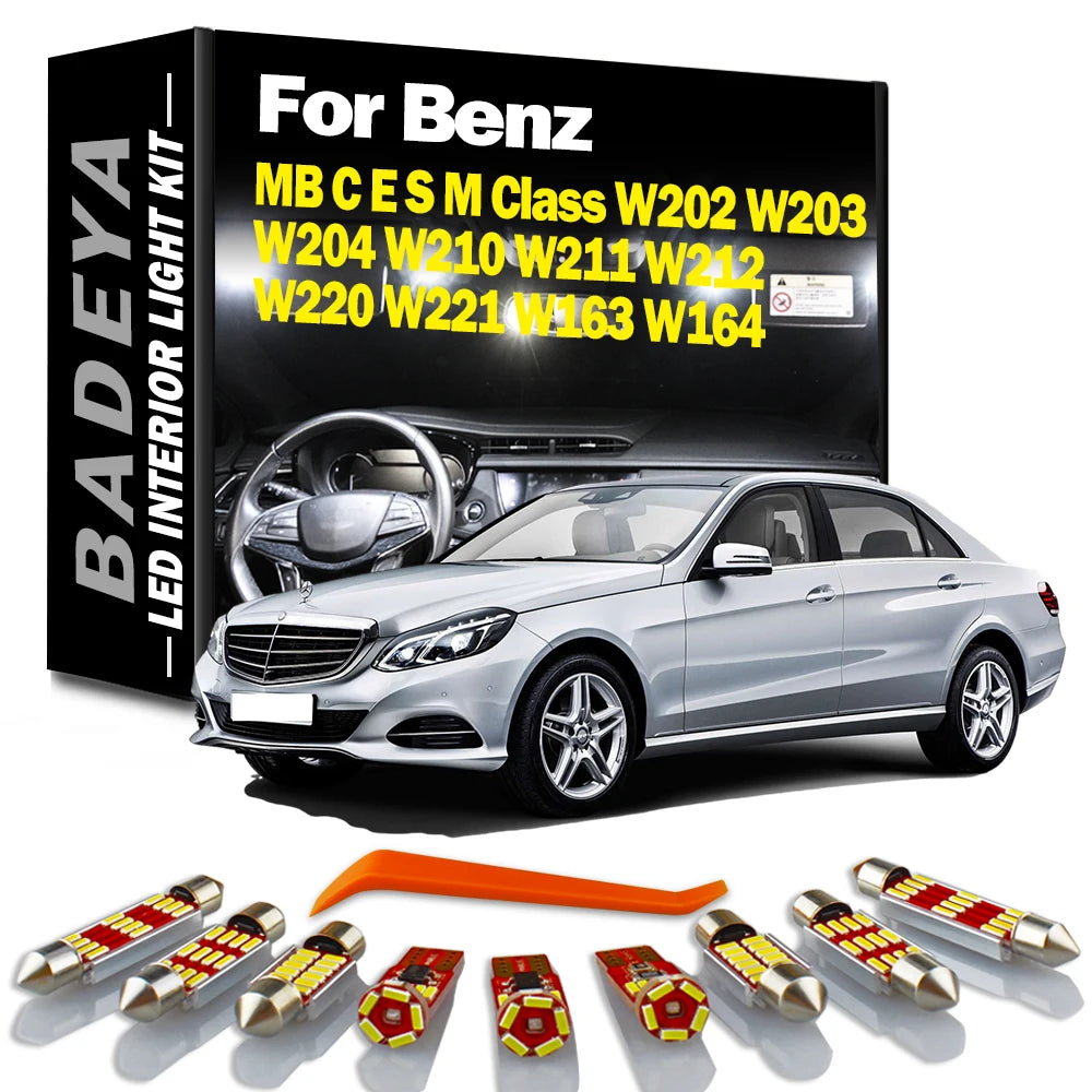 Canbus LED Indoor Light Kit For Mercedes Benz ML C E S M Class W202 W203 W204 W210 W211 W2