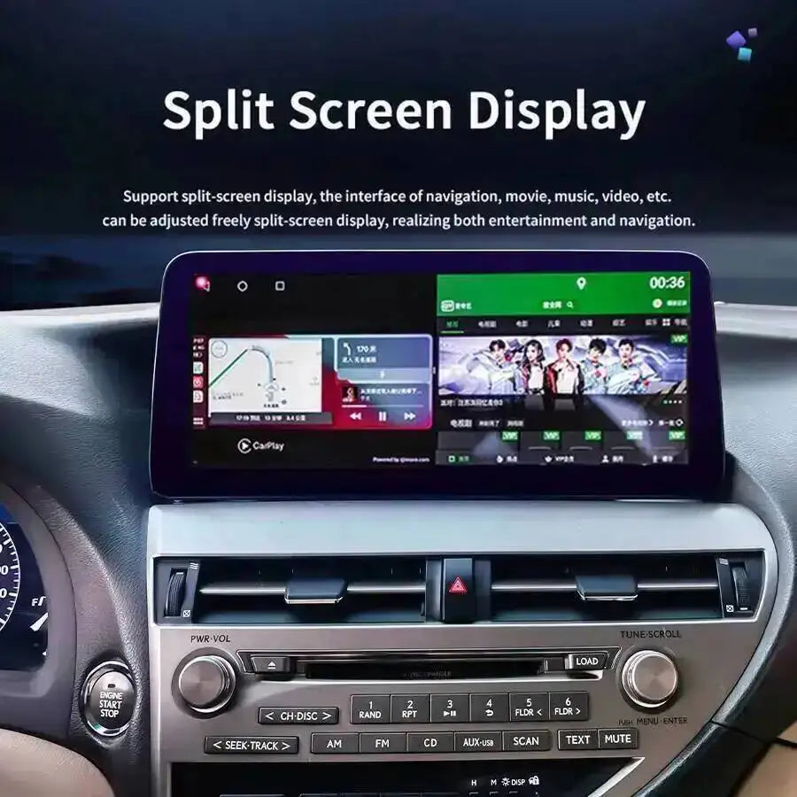 CarPlay Stereo Screen Built-in 360 For LEXUS RX270 RX300 RX350 2009-2015Car Multimedia Vid