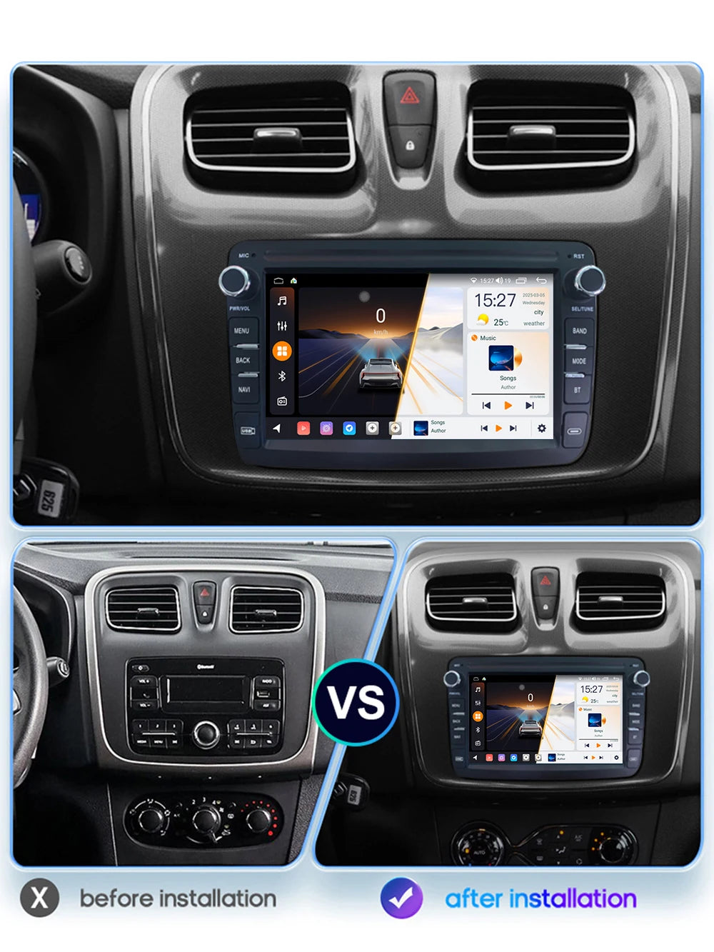 Android Stereo Car Radio For Renault Dacia Duster Logan Sandero Lodgy Lada Xray Captur Dok