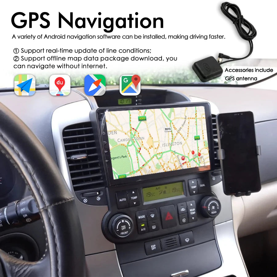 Android 13 AI Voice Car Radio 8GB+128GB GPS For KIA Grand Carnival 2007 Multimedia Video P