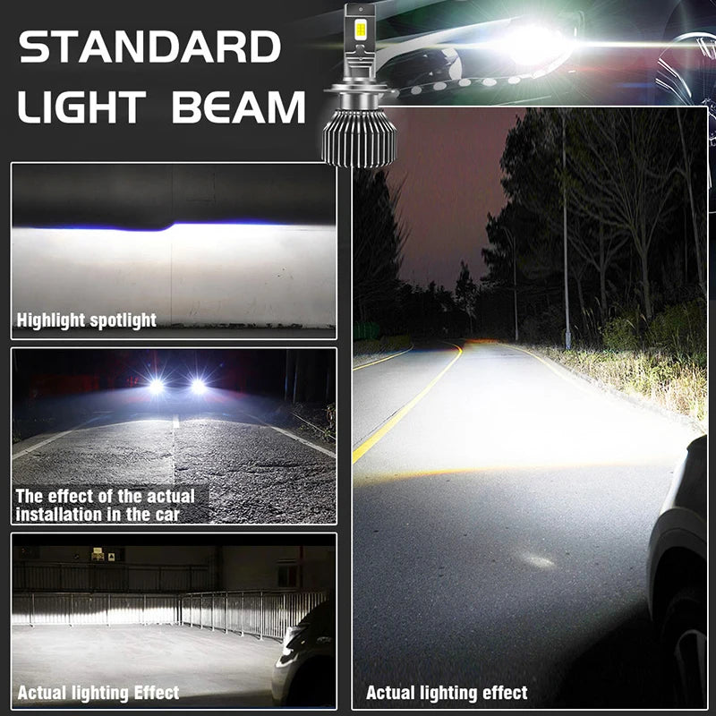 7800W K5C H4 H7 LED Headlight 8600000LM H11 H8 H9 H1 9005 HB3 9006 HB4 9012 HIR2 Auto Car