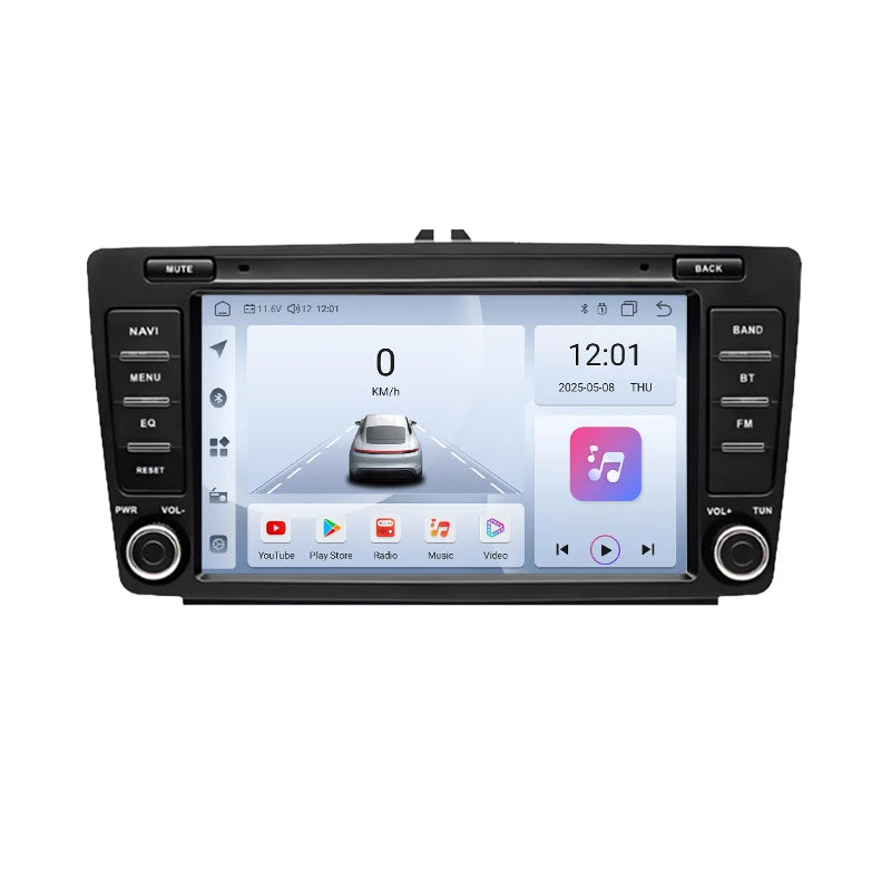 SZLELV Android 15 Car Multimedia Radio For Skoda Octavia Mk2 A5 2004-2013 Player CarPlay A