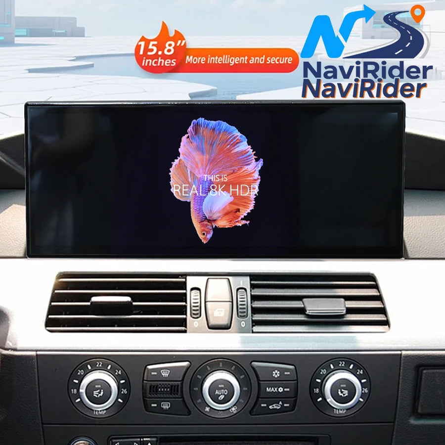 Carplay Android Auto Navi DSP 15.8" For BMW 5 Series 3 Series E90 E91 E92 E60 E61 E63 E64