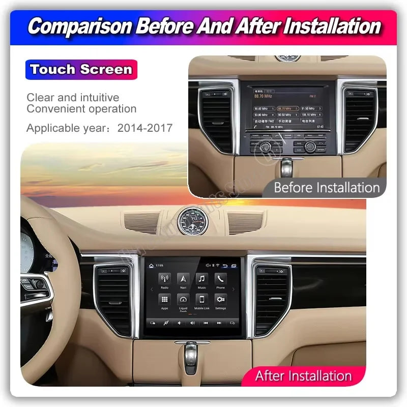 8.4'' Android Car Stereo Radio Multimedia Player Head Unit For Porsche Macan 2014-2017 4G