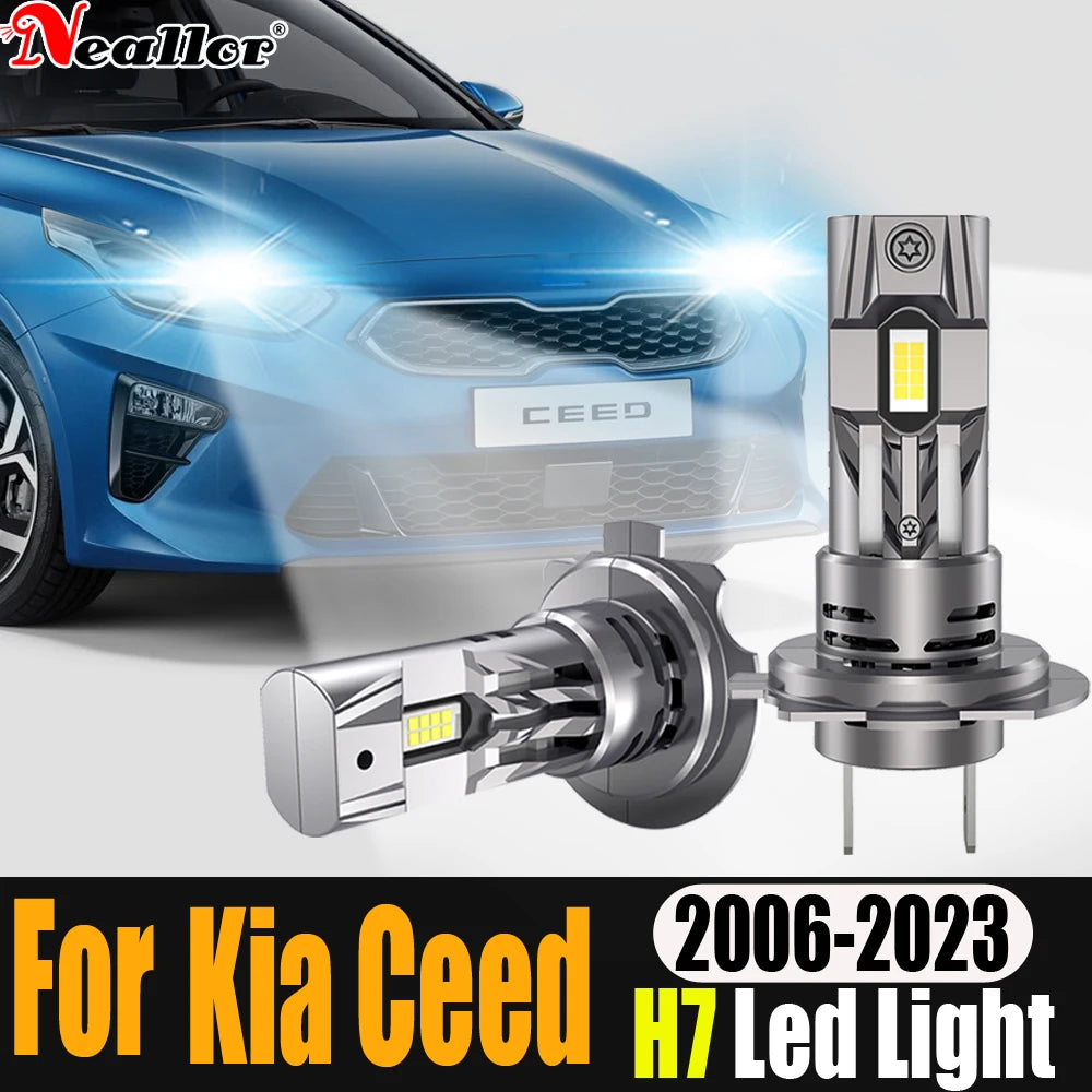 2x H7 Led Canbus No Error Headlights White Lights Diode Bulb 12v Powerful Car Driving Runn