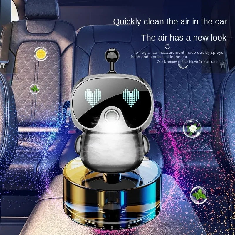 Car Fragrance Robot Intelligent Aromatherapy Machine Car Perfume Seat High-end Air Purification  - Automotive LED Light
