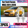 2X H1 High Beam LED Headlight 6000K White 12V 25000LM 130W Canbus For Ford Focus MK3 2011