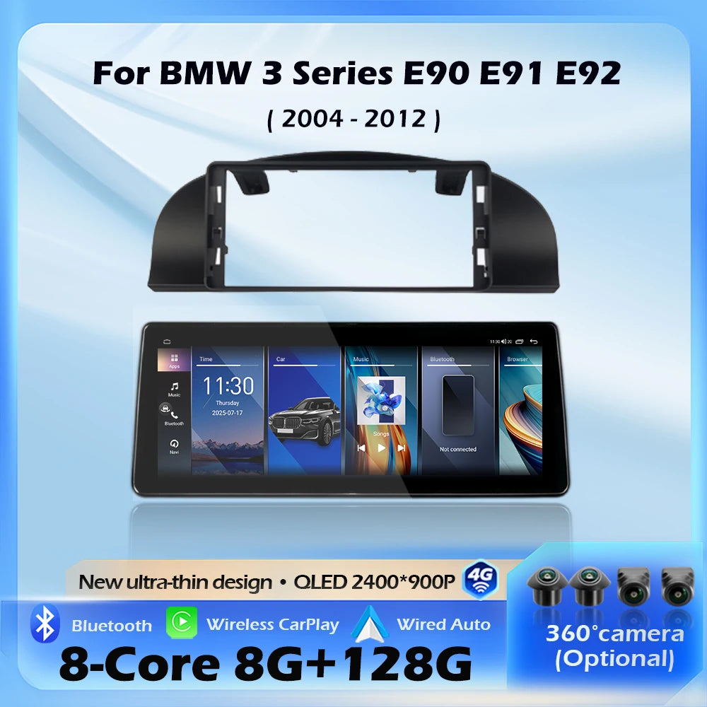 Navigation GPS For BMW 3 Series E90 E91 E92 2004-2012 CCC CIC System Android 16 Wireless C