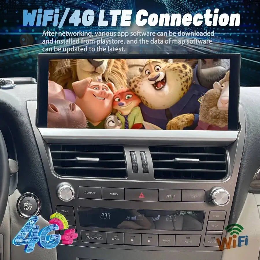 Auto Navigation For Lexus LS460 LS600 2006-2015 GPS Car Radio 12.3inch Android13 Video Pla | AUTOKITSHOP