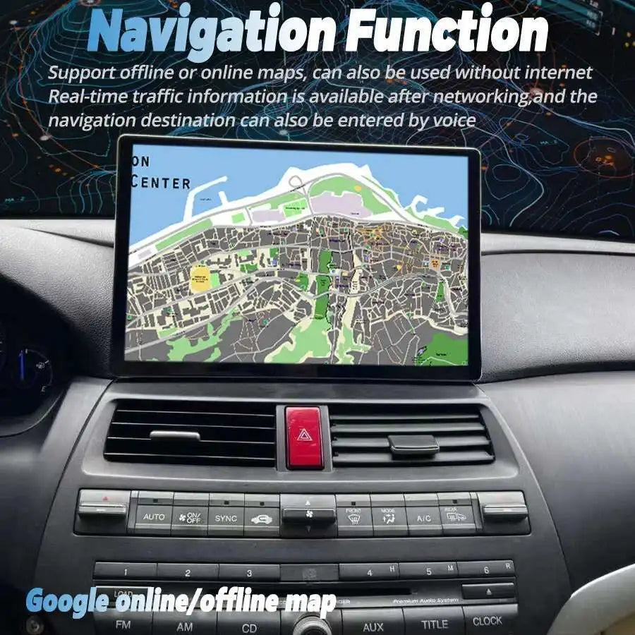 13.3“ Android15 Car Radio For Honda Accord 8 2008-2013 DVD Multimedia Player GPS Navigatio | AUTOKITSHOP