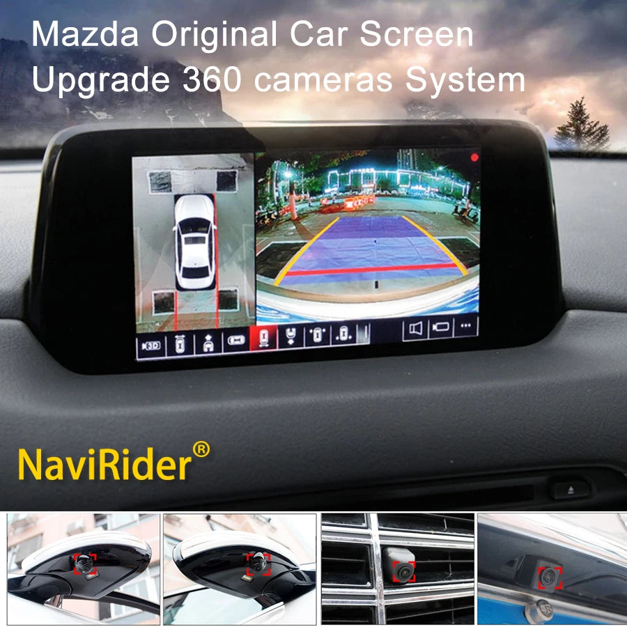 Touch Screen 360° Surround View Car Camera for Mazda cx5 cx3 cx7 cx4 cx9 rx7 rx8 Atenza Al