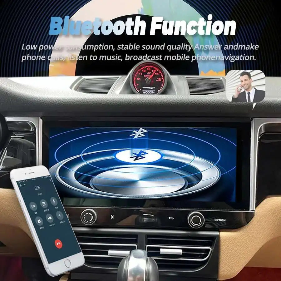 12.3" Android 13 CarPlay GPS Navigation 8G 256GB 4G WiFi Bluetooth Car Radio For Porsche M