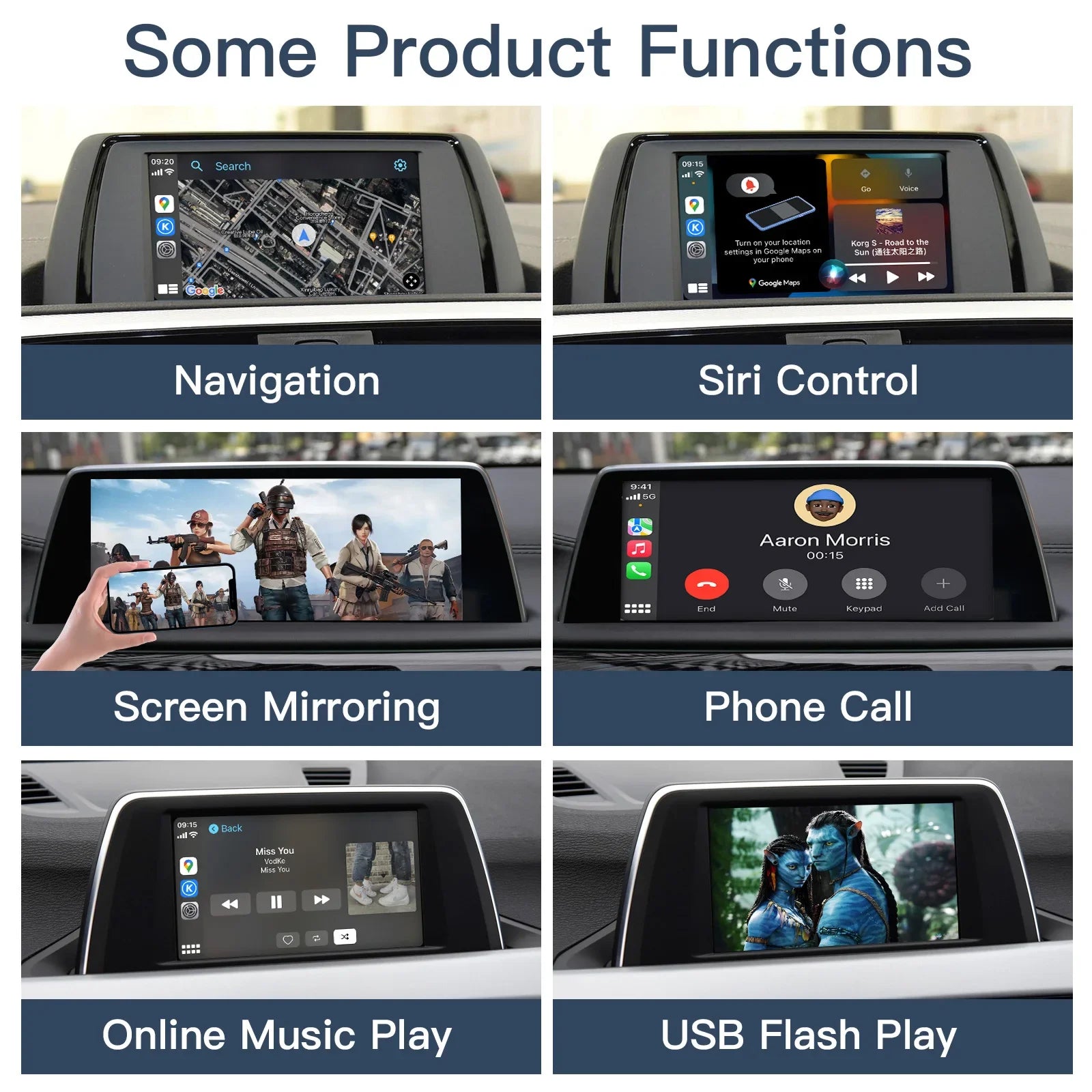 AUTOABC Wireless Carplay for BMW MINI F30 F31 F20 F21 F10 F01 X5 E70 X3 F25 NBT CIC System