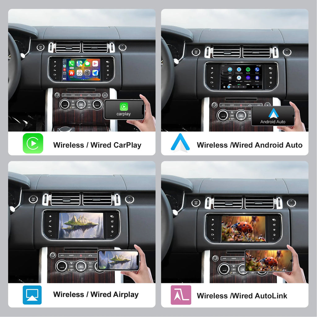 For Land Rover Jaguar Bosch Discovery4 Evoque Freelander2 XE XF XJL Wireless Carplay Andro