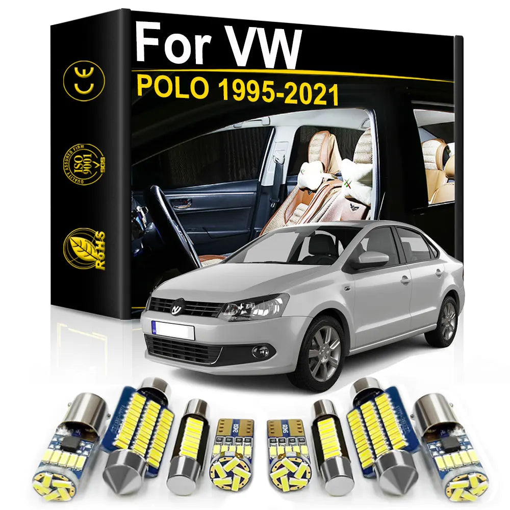 LED Interior Light Kit for VW POLO 3 4 5 6 6R 6C 9N 6N AW1 MK6 MK5 MK4 MK3 - Canbus Error-Free Bulbs | AUTOKITSHOP