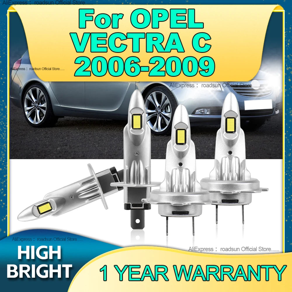 2/4Pcs LED Headlight 160W Car Bulbs H7 H1 CSP CHip Auto Light Wireless 6000K Lamp For OPEL
