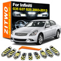 ZITWO LED Interior Light Door Plate Bulb Kit For Infiniti G25 G35 G37 G37S Sedan for Infiniti G37S G35 G25 2003-2009 - C