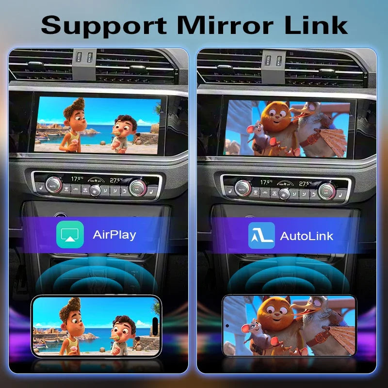 Newest Wireless CarPlay Box For Audi A1 Q3 MIB3 2019-2025 Car Play Android Auto Mirror Nav