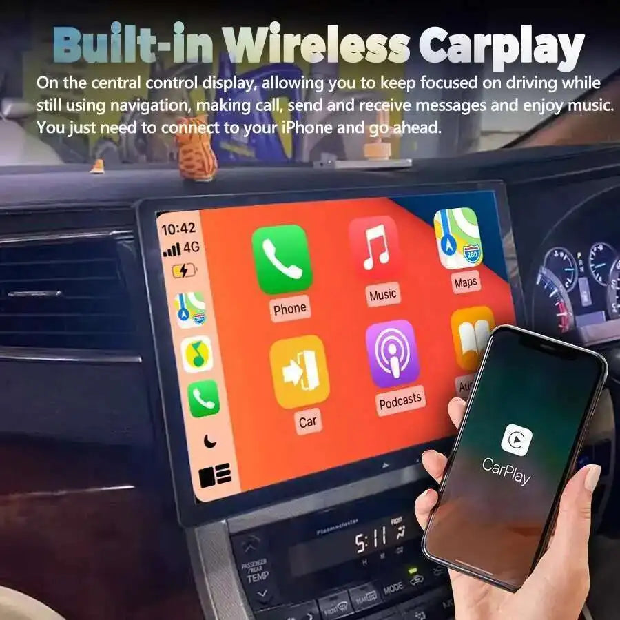 13.3" Screen For TOYOTA Alphard 20 Series Vellfire 2008-2014 Android 14 Multimedia Video P | AUTOKITSHOP