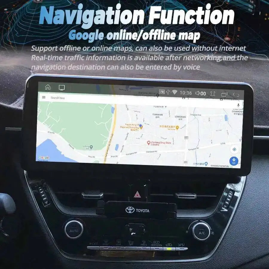 12.3 Inch Car Radio For Toyota Corolla Hybrid Auris 2019 2020 2021 2022 8G 256G CarPlay An