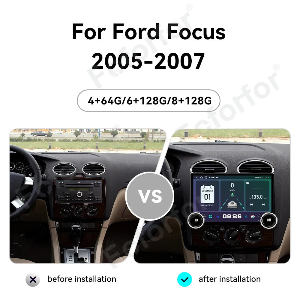 Android 15 HD Large Touch Screen 11.5 Inch Car Stereo Wireless CarPlay GPS Multimedia Navi