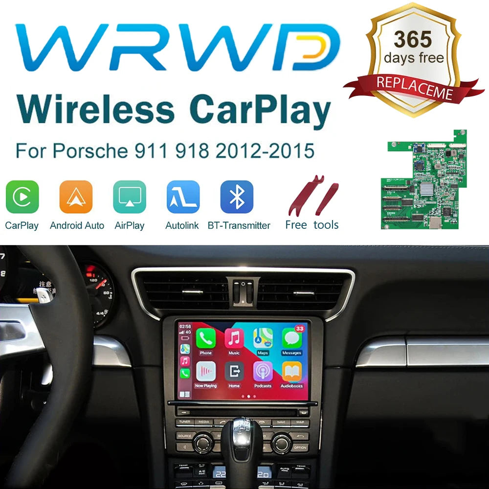 Wireless For Apple Carplay Module For Porsche/Panamera/Cayenne/Macan/Cayman 911 718 PCM 3.