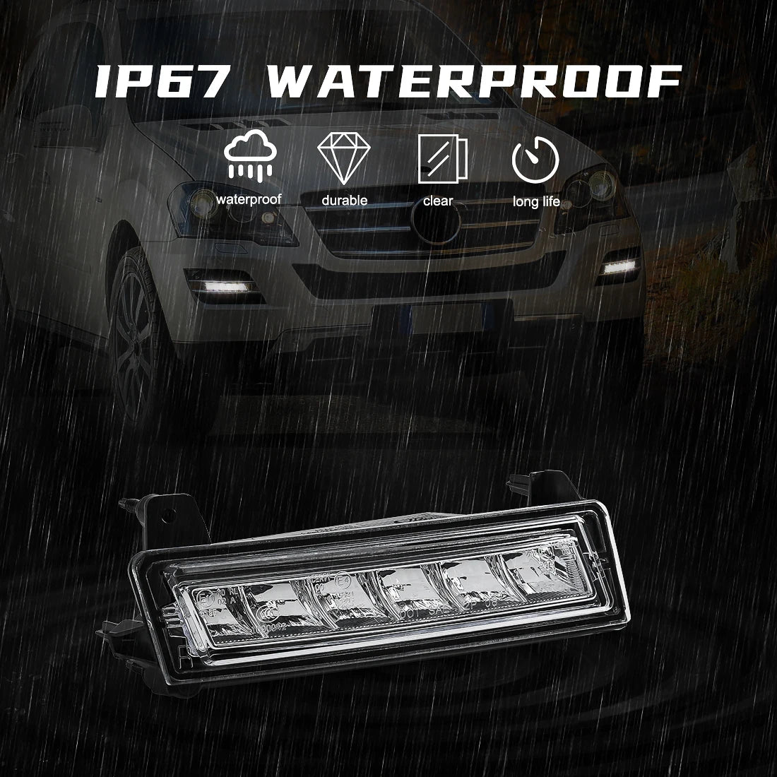 1649060251 1649060151 DRL For Mercedes Benz W164 X164 X204 ML350 ML450 GL450 GLK350 2009 - | AUTOKITSHOP