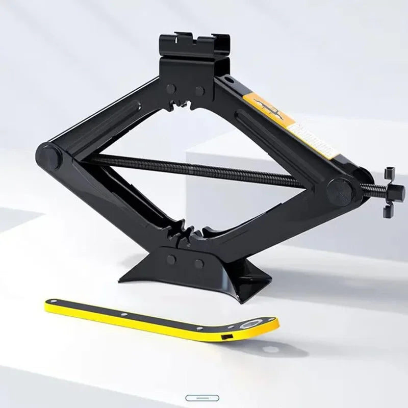 Hand Cranked Scissor Jack 08T 1T 2T Portable Labor Saving Car Jack Car Repair Tire Replacement S - Automotive LED Light