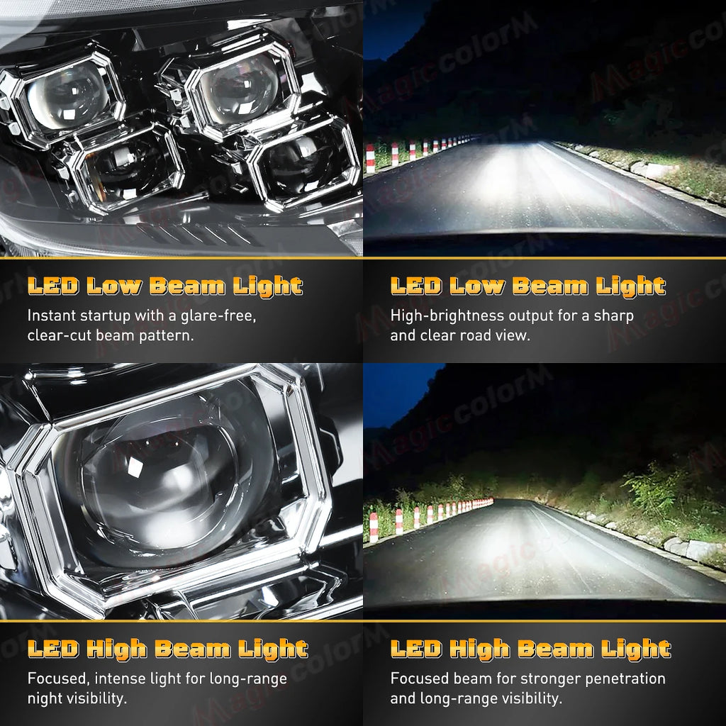 For Nissan Navara 2014 2015 2016 2017 2018 2019 2020 2021 LED Headlights Car Head Lamps Fr | AUTOKITSHOP