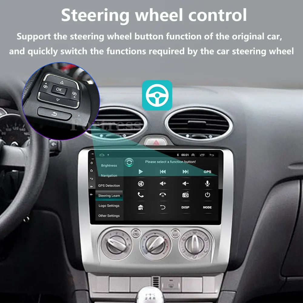 9 "Car Radio For Ford Focus Exi MT Mk2 MK3 Multimedia Player Android 16 GPS Navigation Hea