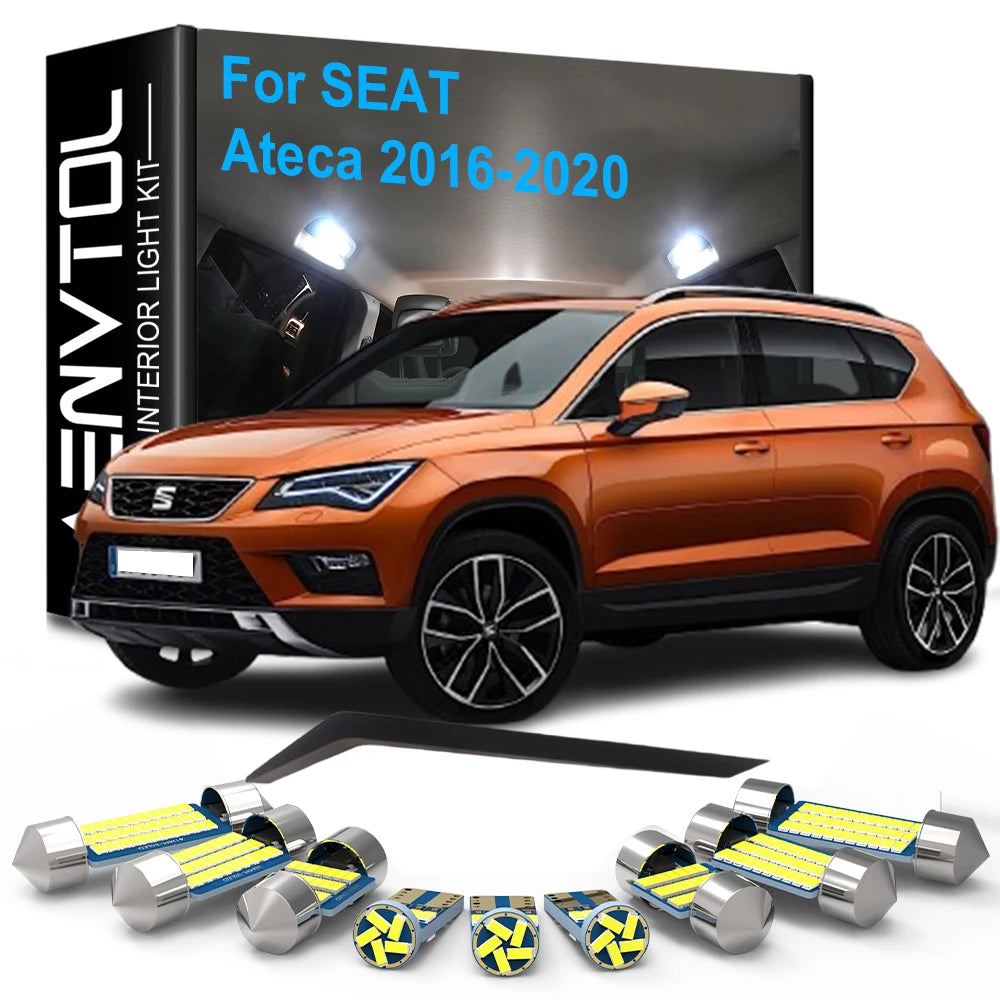 14-Piece LED Interior Light Kit for Seat Ateca KH7 - Canbus Error-Free Bulbs | AUTOKITSHOP