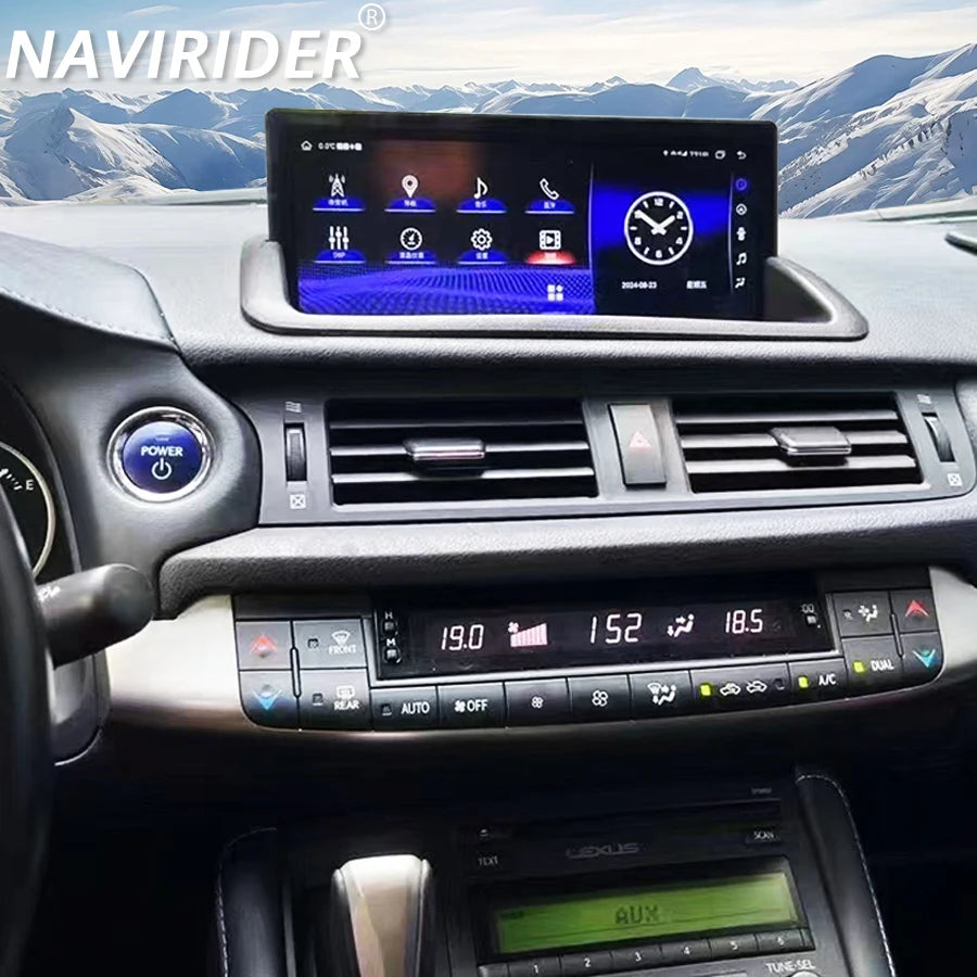 256GB Carplay Android 14 Car Radio For Lexus CT CT200 CT200h 2012-2020 DSP 10.25inch Bluet