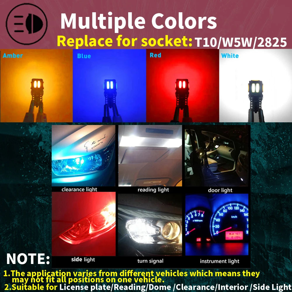LED Interior Light Kit for Toyota Corolla Camry E150 - Canbus Error-Free Interior Bulbs