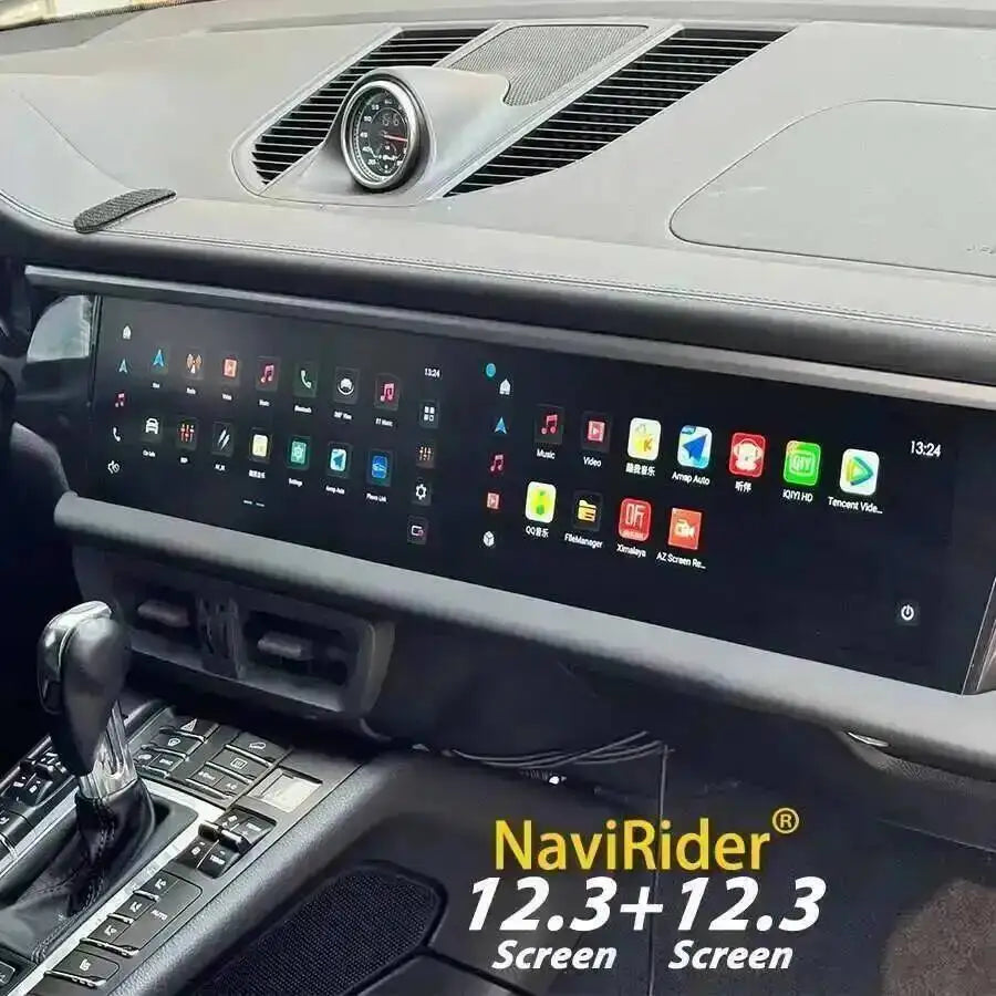 12.3+12.3inch For Porsche Macan 2014-2017 Dual Android Screen 2din Car GPS MultimediaVideo | AUTOKITSHOP