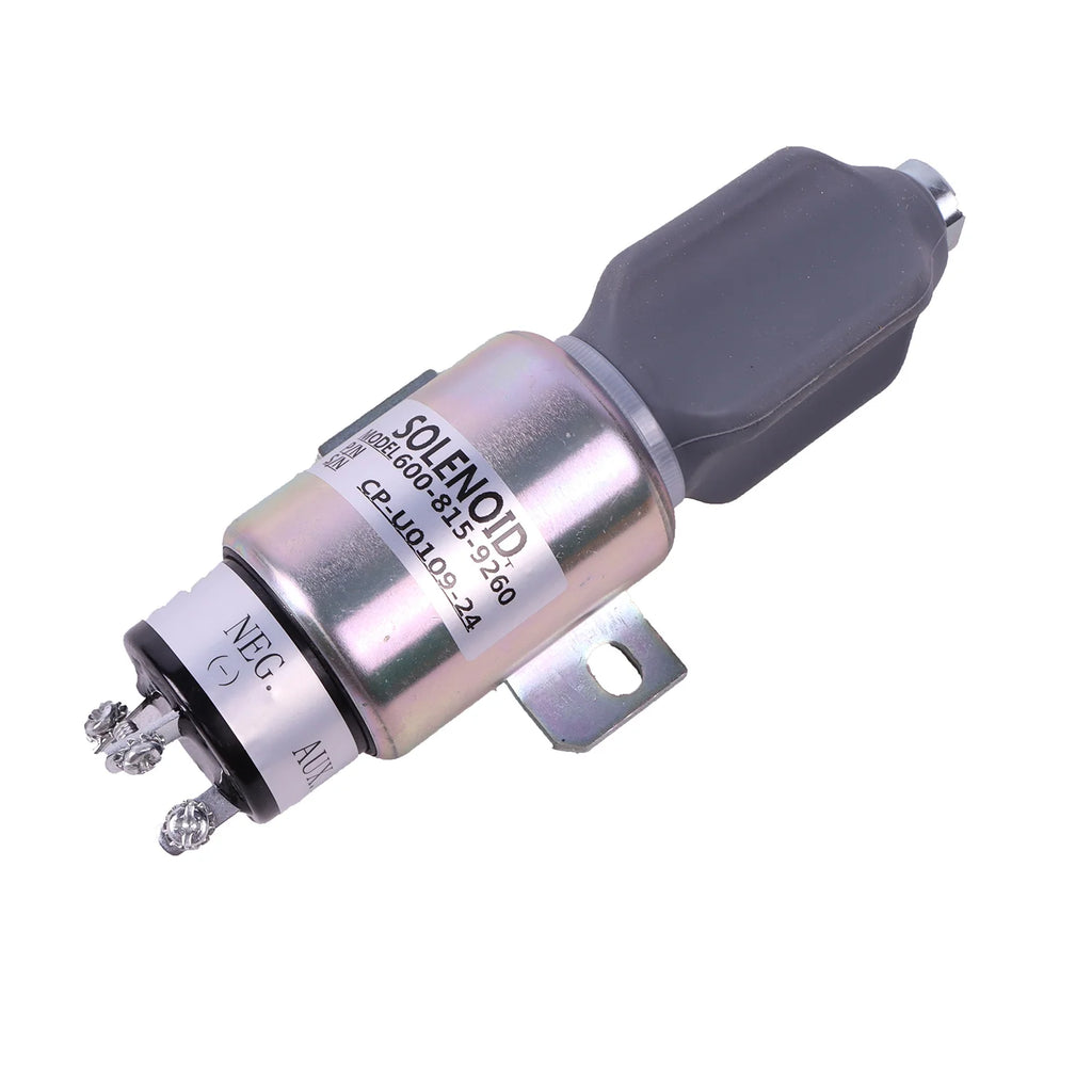 24V Fuel Shutoff Solenoid SA-4269-24 600-815-9260 600-815-9261 For Komatsu PC128US PC138US