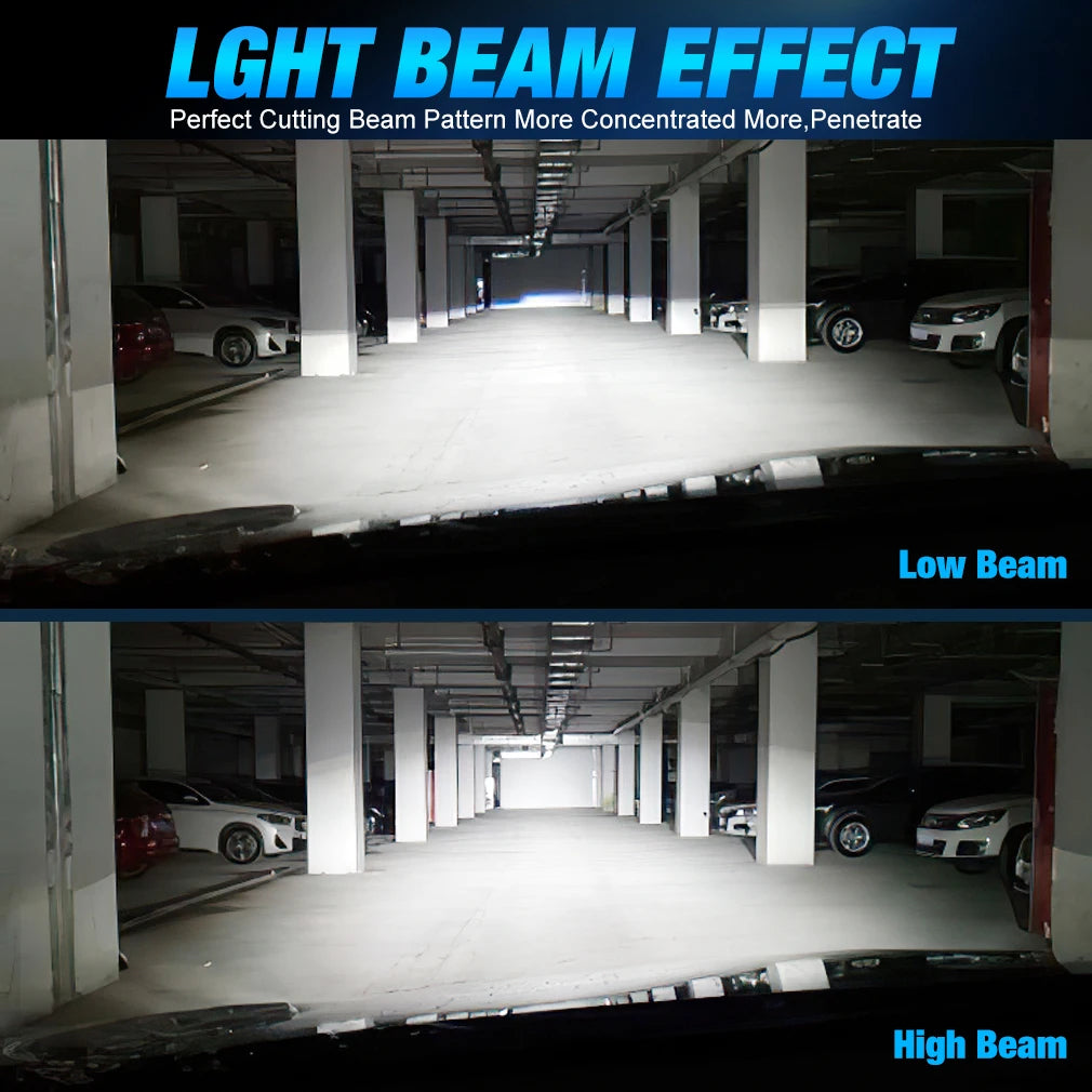 H7 Bi Led Projector 1:1 Wireless LED Projector Lens 9005 HB3 9006 HB4 H8 H9 H11 Canbus Plu