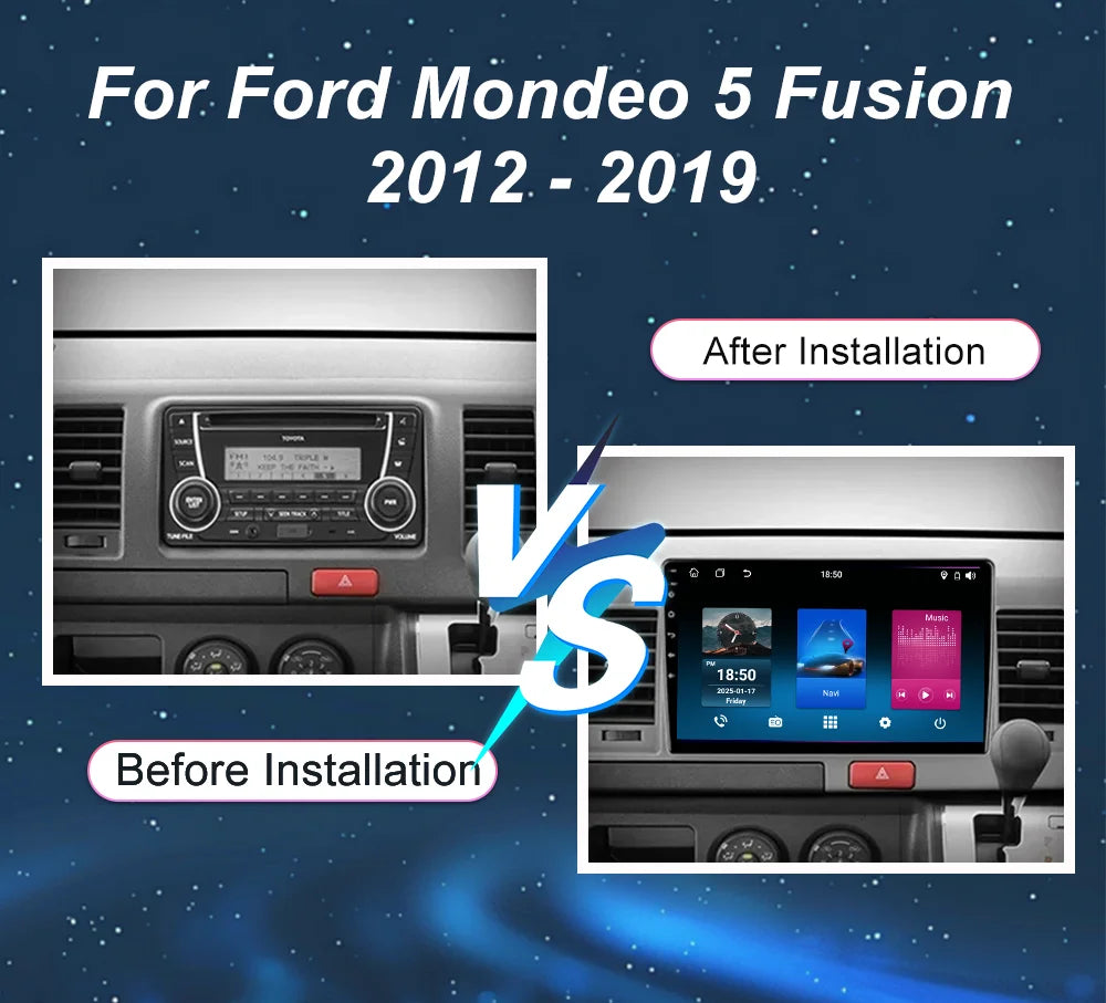 Car Radio For Toyota Hiace H200 2010 - 2018 RHD Auto GPS Navigation Player Multimedia Andr