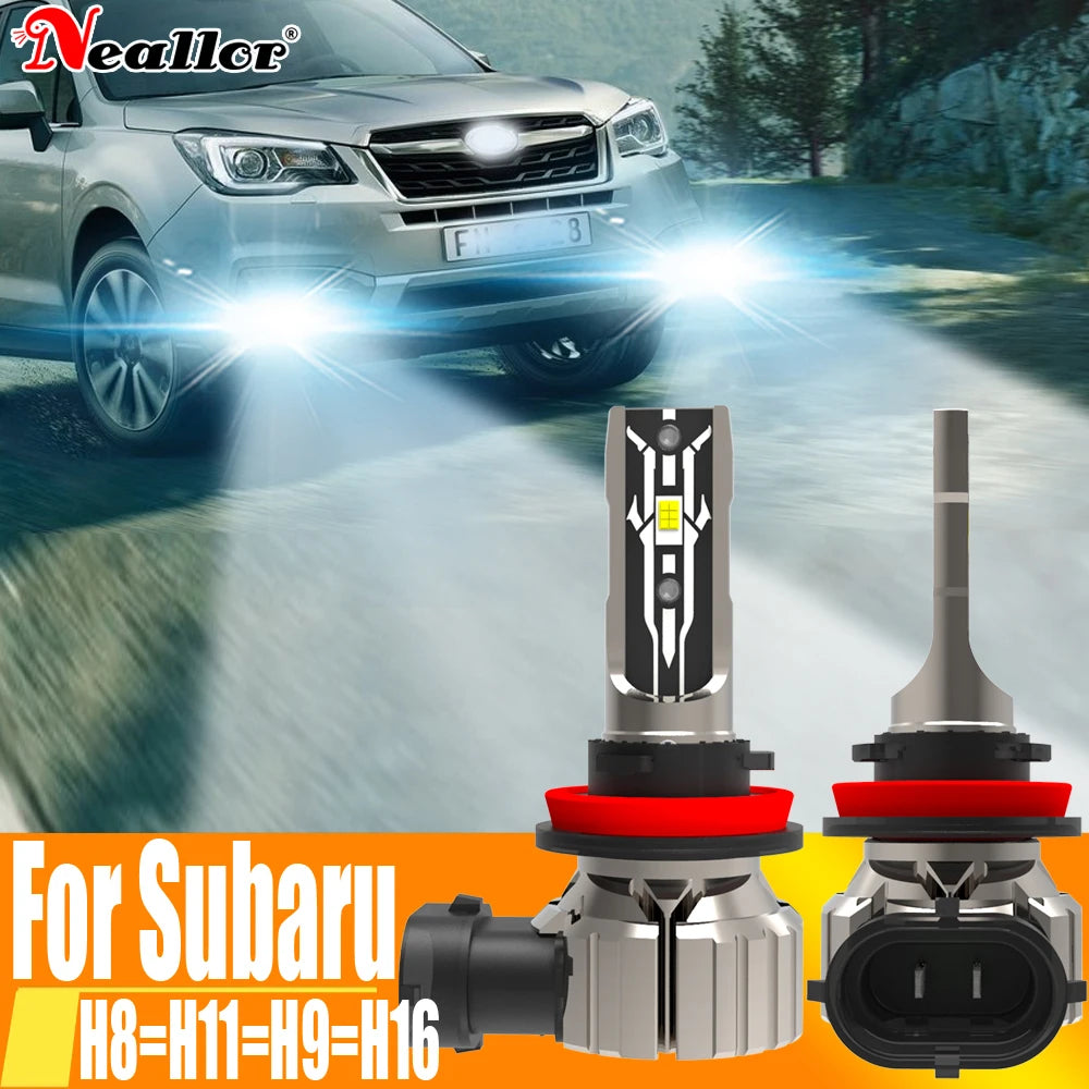 H11 H8 Led Fog Lights Headlight Canbus H16 H9 Car Bulb 6000K Diode Driving Running Lamp 12