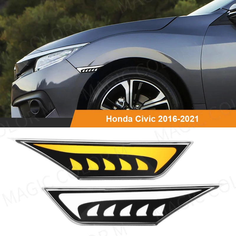 Turn Signal Light LED Side Marker for Honda Civic 2016 2017 2018 2019 2020 2021 Car Fender | AUTOKITSHOP