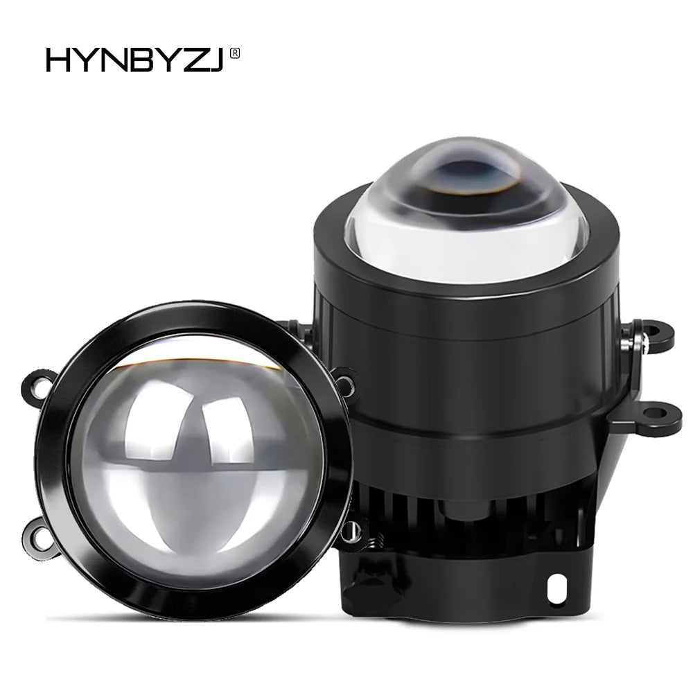 HYNBYZJ Universal 3 Inch Led Projector Laser Lens Fog Lamp 6500K 4300K 3000K Led Canbus High+Low - Canbus LED Car Light